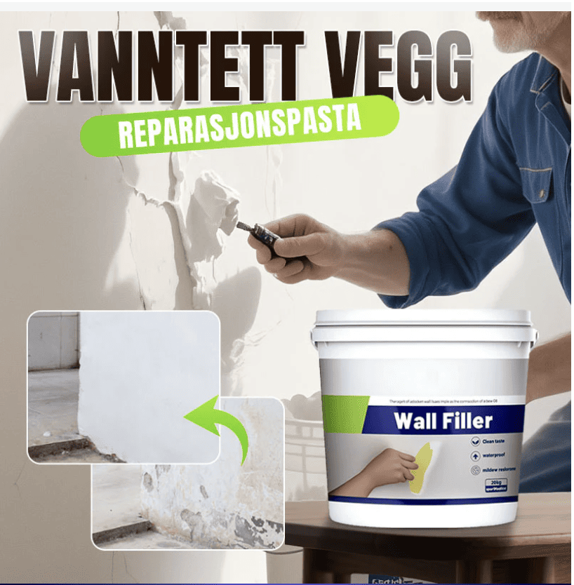 Водонепроникна та стійка до цвілі паста для ремонту стін 1 кг