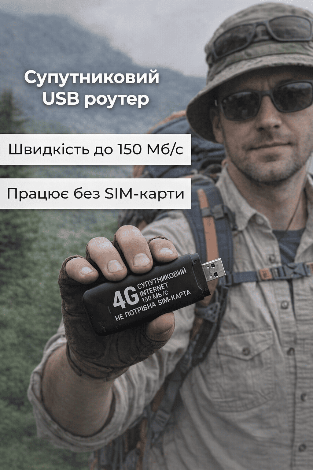 БЕЗДРОТОВИЙ USB LTE-МАРШРУТИЗАТОРА