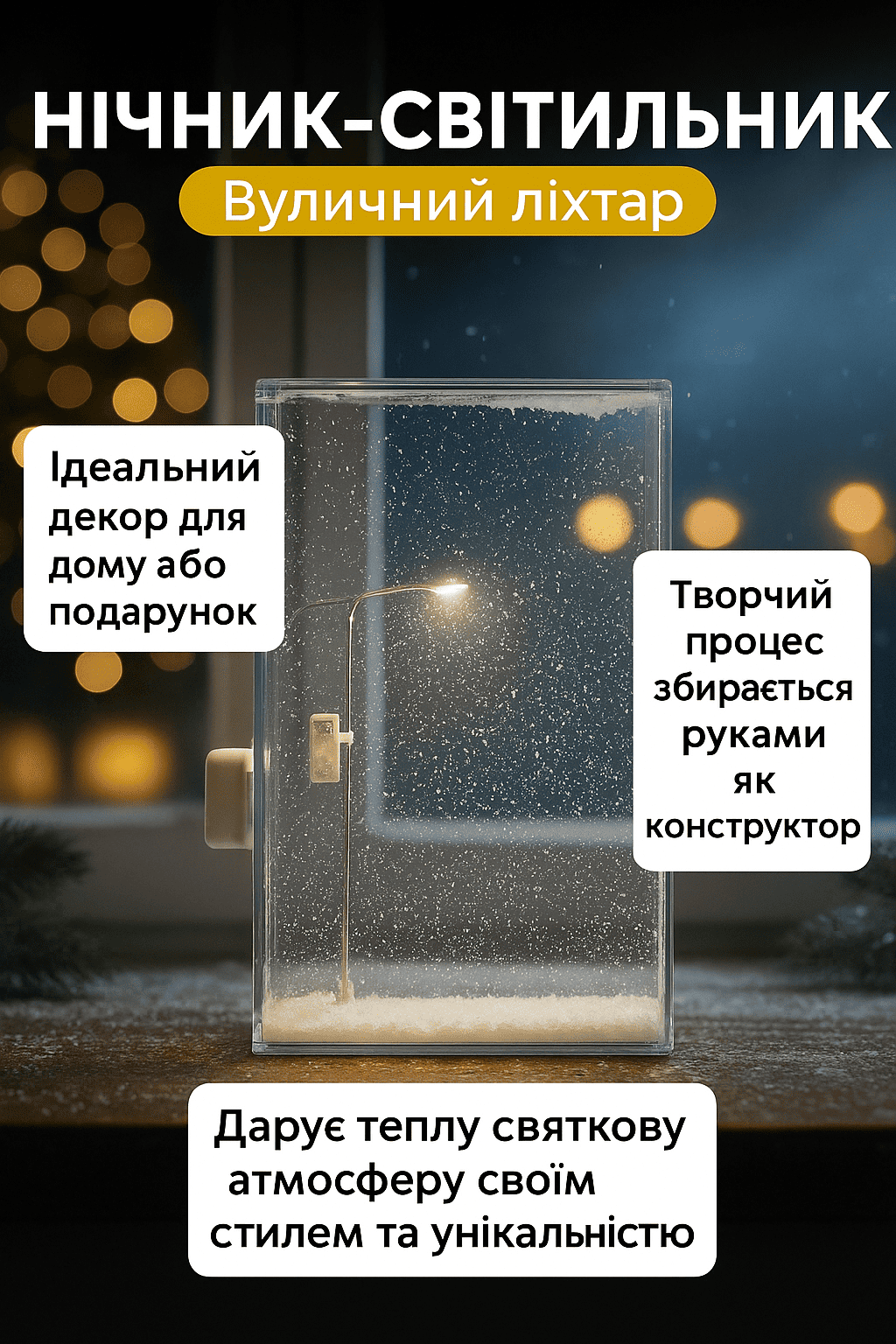 Нічник-світильник "Вуличний ліхтар"